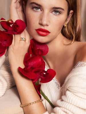 18k Yellow gold band ring full view