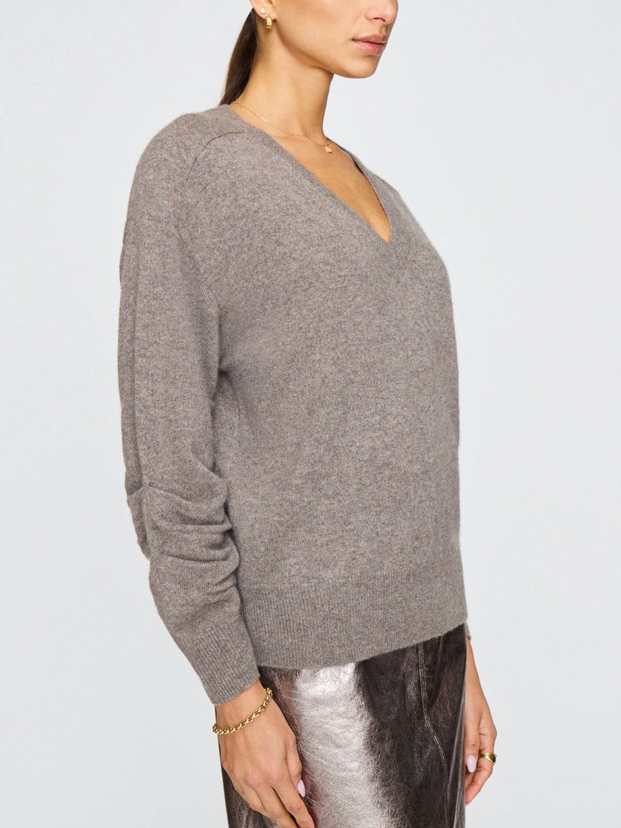 The Ennes Ruched Cashmere Sweater