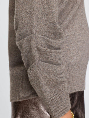 The Ennes Ruched Cashmere Sweater