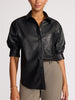 The Pia Vegan Leather Shirt