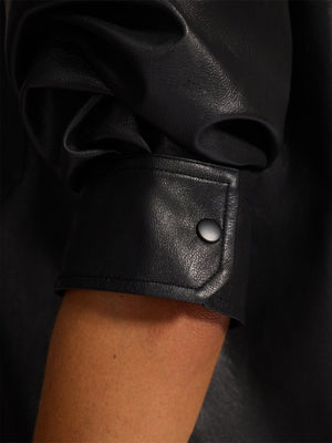The Pia Vegan Leather Shirt