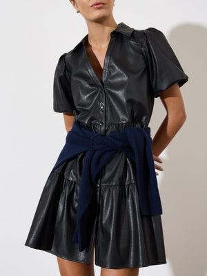 The Havana Vegan Leather Mini Dress