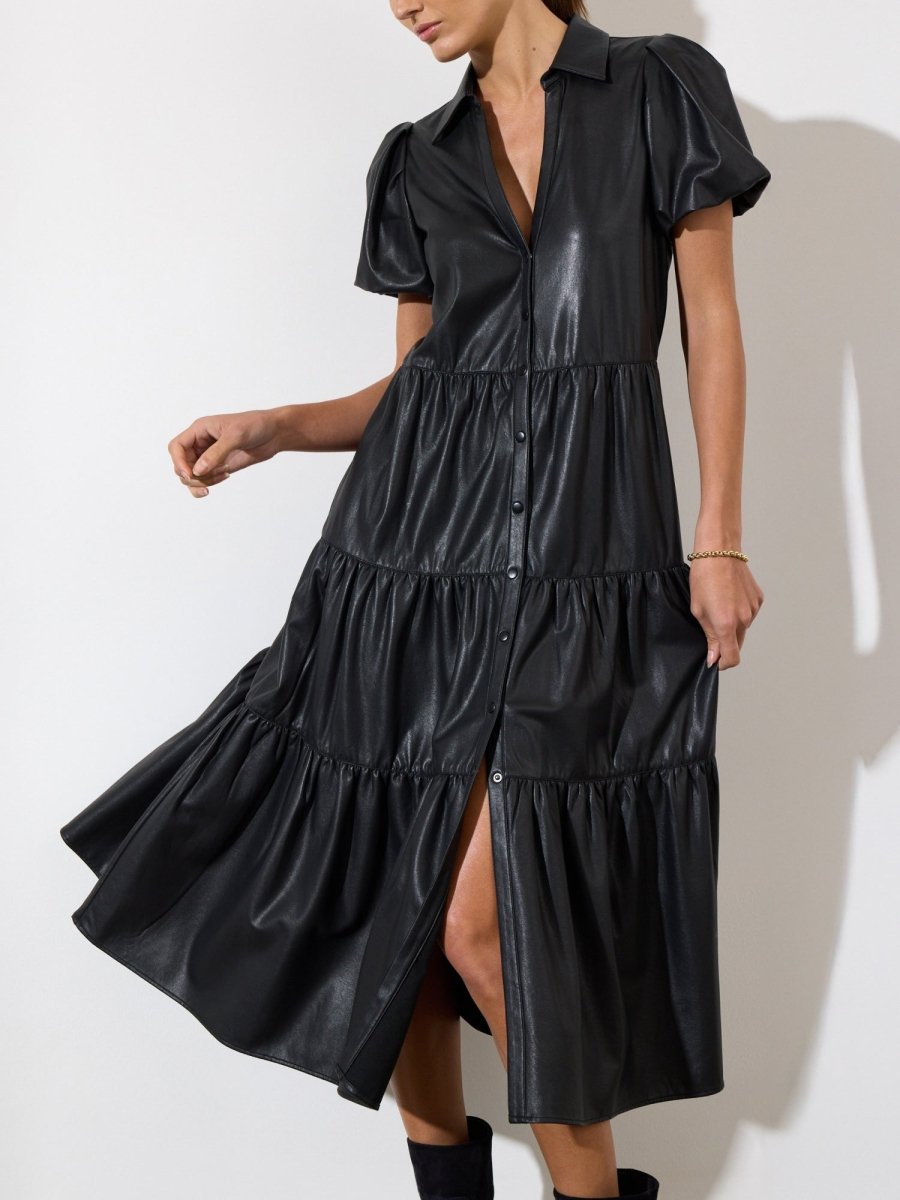 The Havana Vegan Leather Dress