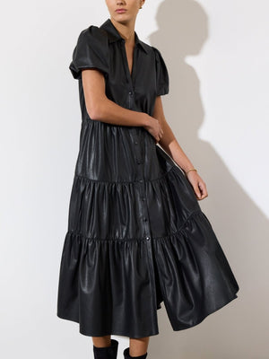 The Havana Vegan Leather Dress