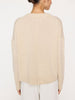 Everyday cashmere crewneck ivory sweater back view