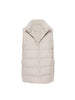 Anders nylon down beige puffer vest flat view