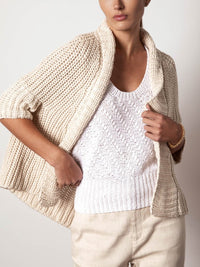 The Fida Handknit Shrug