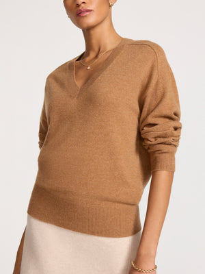 The Ennes Ruched Cashmere Sweater
