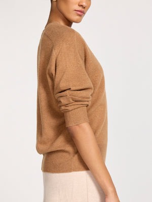 The Ennes Ruched Cashmere Sweater