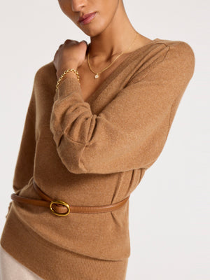 The Ennes Ruched Cashmere Sweater