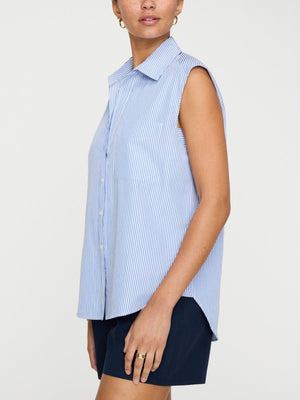 The Everyday Sleeveless Stripe Shirt