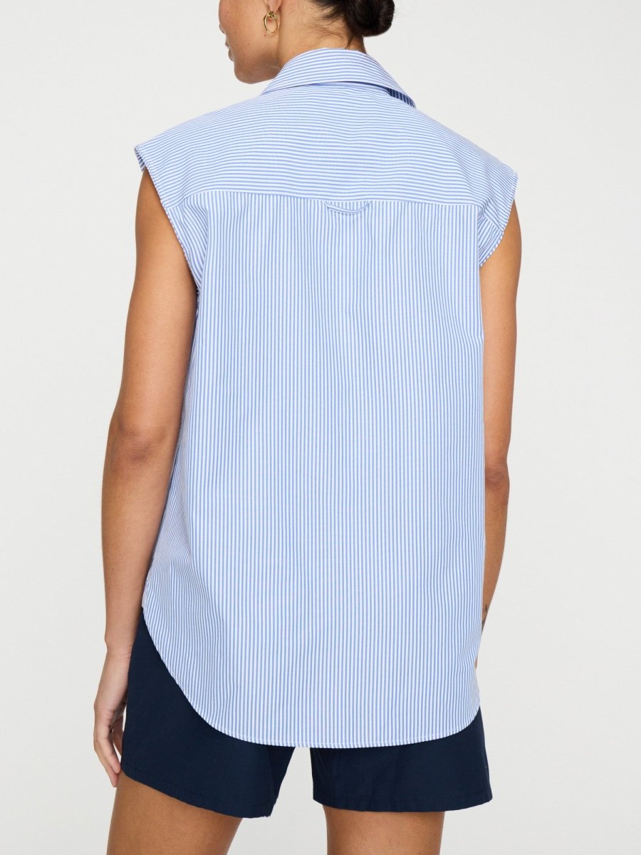 The Everyday Sleeveless Stripe Shirt