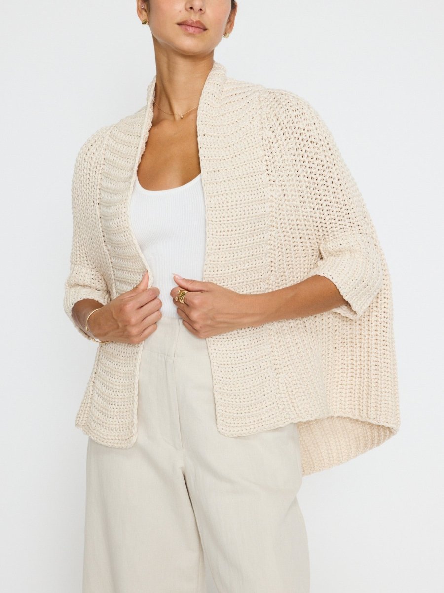The Fida Handknit Shrug