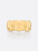 18k Yellow gold band ring front view