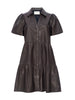 Havana tiered mini dress brown vegan leather flat view