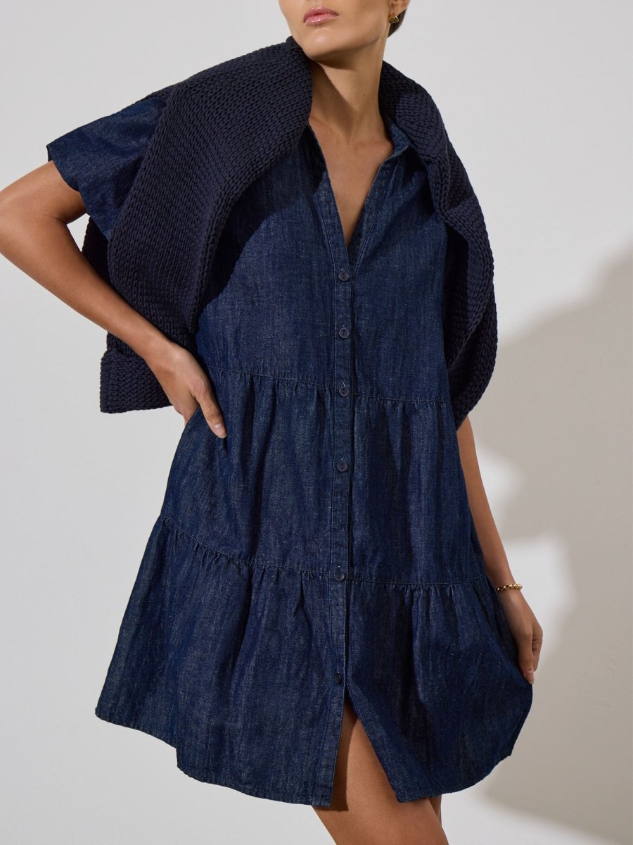 The Havana Mini Indigo Dress