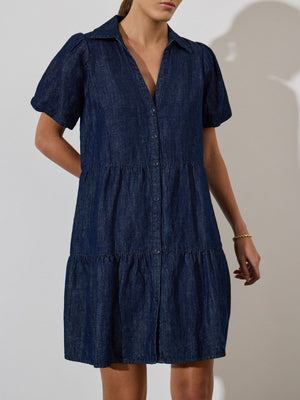 The Havana Mini Indigo Dress