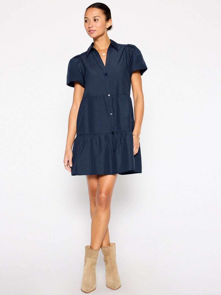 Havana navy mini dress full view 2