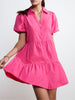 Havana hot pink mini dress front view 1