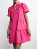 Havana hot pink mini dress front view 2