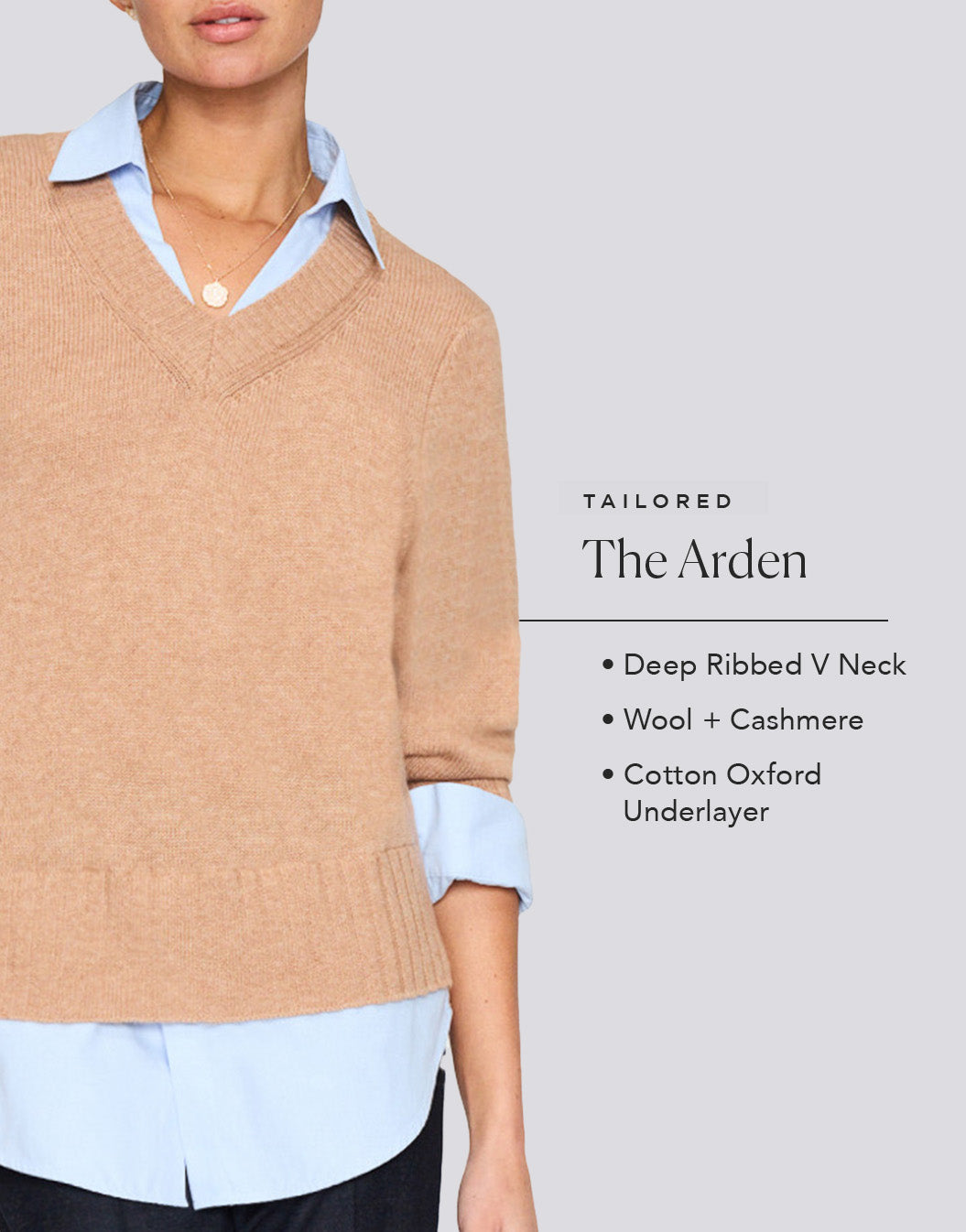 the ardon layered sweater