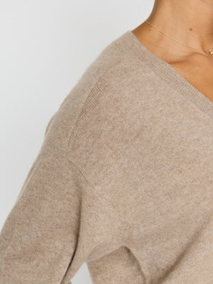 The Leia Vee Cashmere Sweater