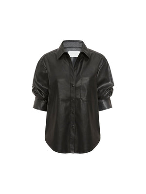 The Pia Vegan Leather Shirt