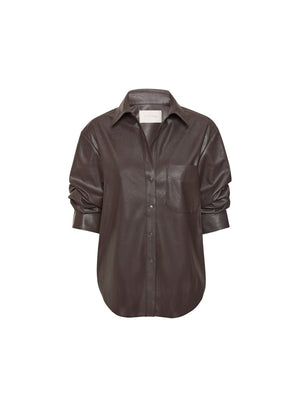 The Pia Vegan Leather Shirt