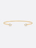 18k yellow gold Romance Pear diamond Droplet bracelet top view