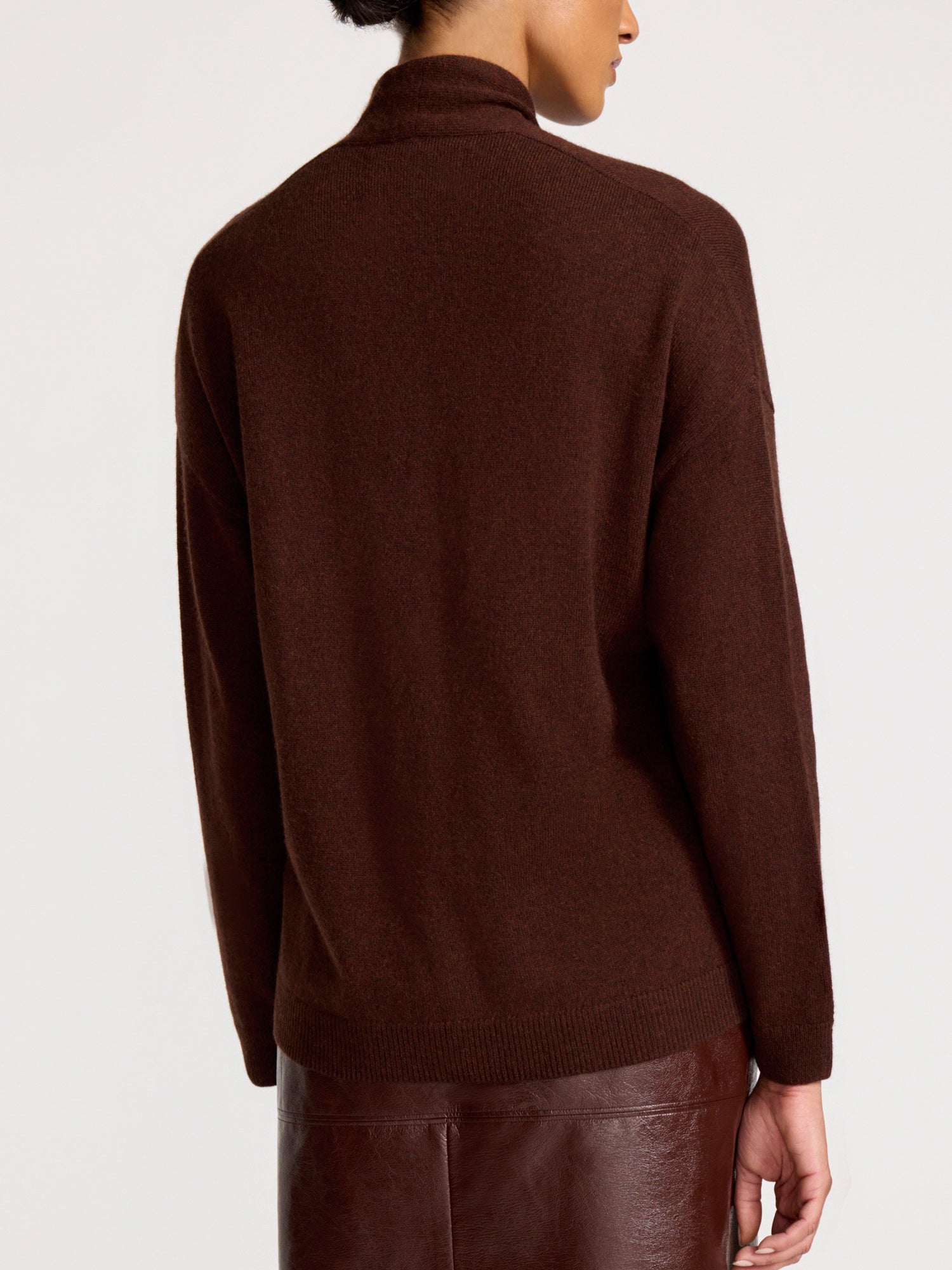 The Siena Wrap Neck Cashmere Pullover