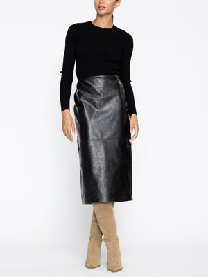 The Irene Vegan Leather Skirt