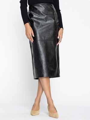 The Irene Vegan Leather Skirt