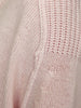Looker pink layered v-neck sweater close up