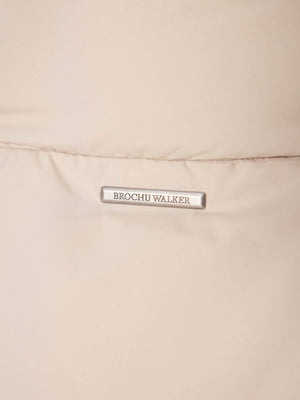 Vail nylon down beige puffer jacket tag
