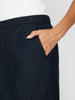 Westport navy cropped pant close up