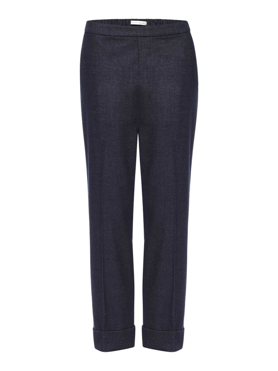 Westport navy cropped pant flat view