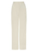 Areo linen blend wide leg beige pant flat view