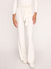 Duke wide leg off-white pant front view