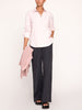 Everyday button up light pink shirt full length 2