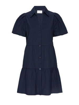 Havana navy mini dress flat view