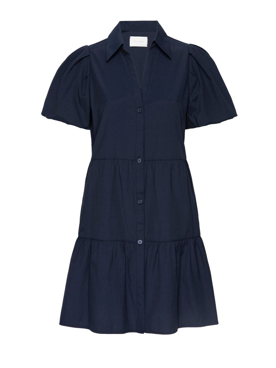 Havana navy mini dress flat view