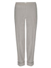 Westport light grey cuffed crop pant flat view