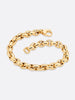 18k Yellow gold rolo link bracelet top view