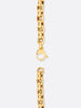 18k Yellow gold rolo link bracelet clasp view
