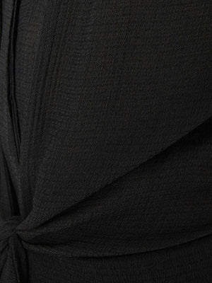 Madsen maxi sleeveless black dress close up 2