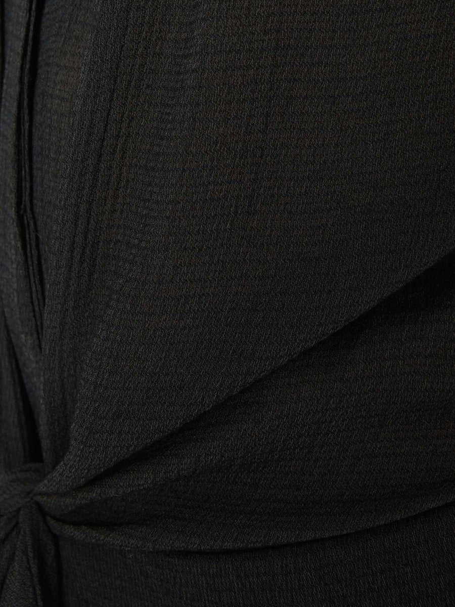 Madsen maxi sleeveless black dress close up 2